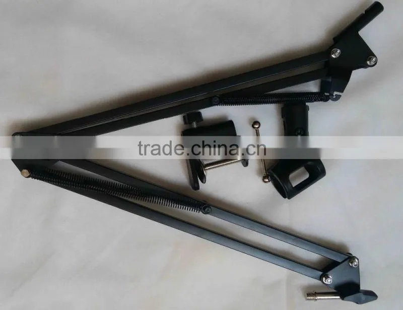 Microphone MIC Suspension boom Scissor Arm Stand holder,Adjustable Metal Microphone Stand,Professional table microphone stand