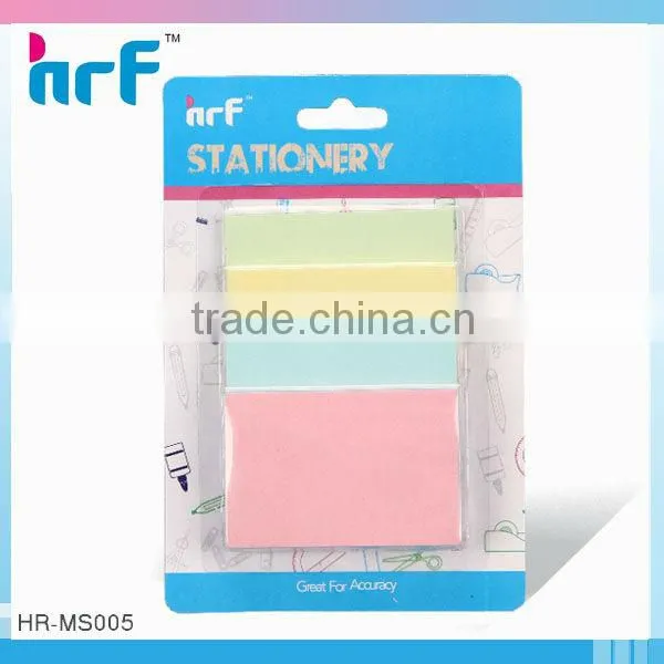 Colorful Sticky Note Sets With Transparent Sticky Notes