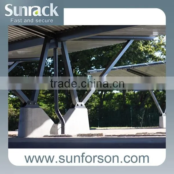 aluminum solar carport mount racking system for parking installation