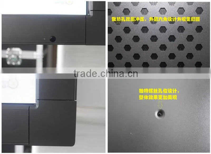 Super resolution 4k 84inch top quality Lcd cctv metal casing monitor