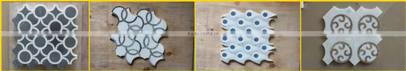 Carrara white marble tile mosaic patterns