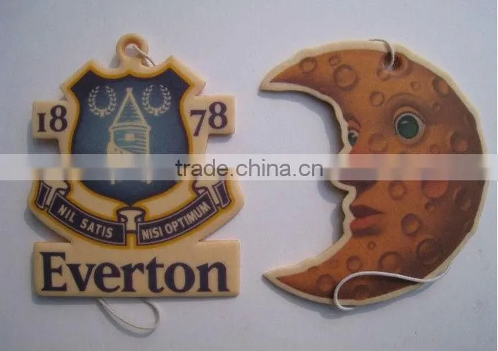 custom made hanging paper car air freshener , car shape paper air fresheners