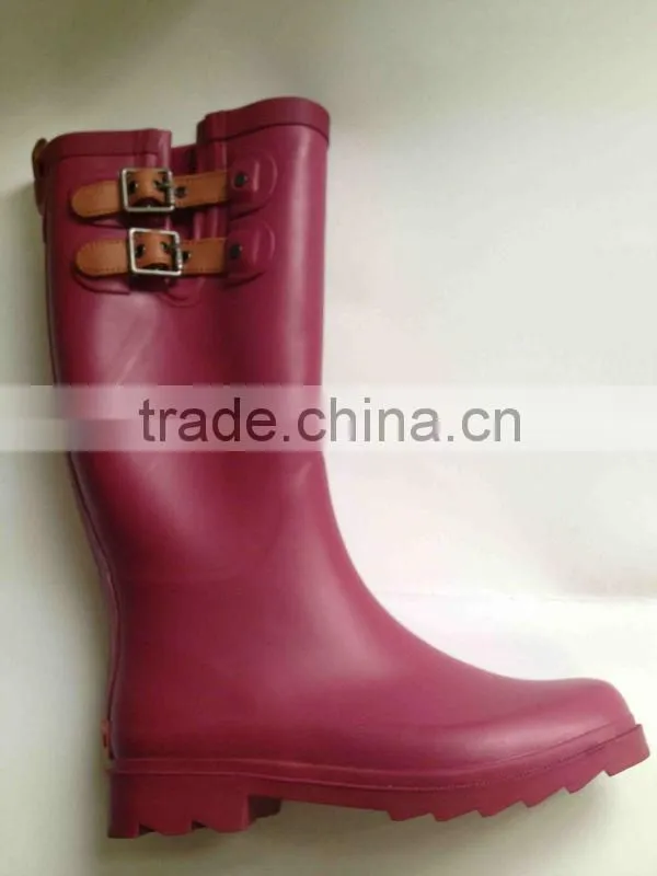 knee high boots latest design women rubber boots