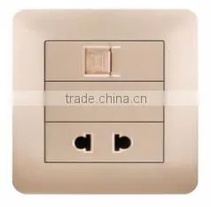 PC BS Standard 13A TEL and 1 socket
