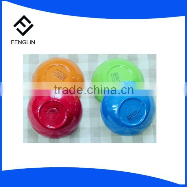 Round color melamine bowl plastic bowl
