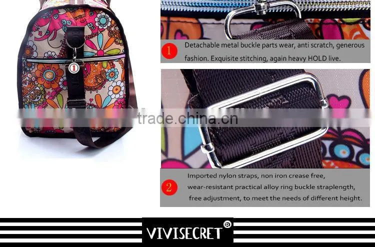 vivisecre New travel product nylon cartoon luggage travel bag online