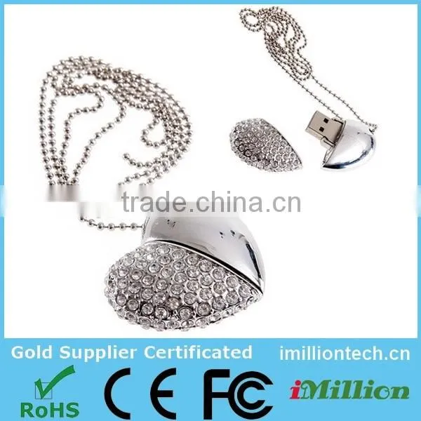 Wholesale usb 2.0 driver crystal usb pen drive heart shaped pvc usb pendrive heart shape pendrive