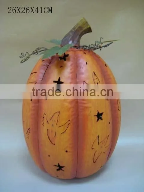 metal candle holder pumpkin for thanksgiving decoration