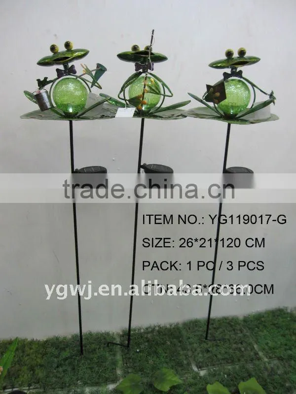 decorative metal butterfly solar garden decoration light