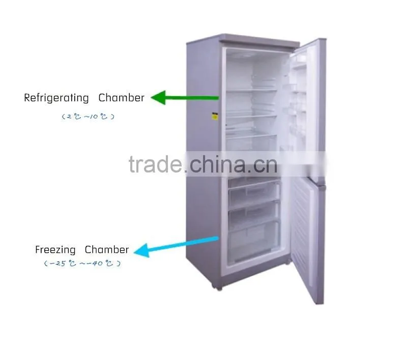 Medical hlaf refrigerator half freezer