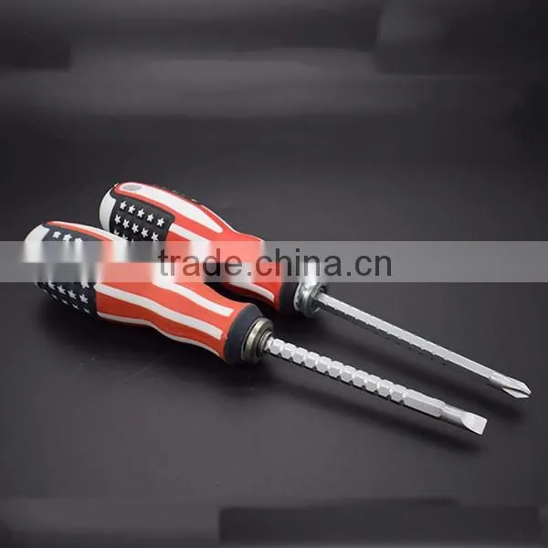 American national flag dual-purpose adjustable length philips slotted screwdrivers