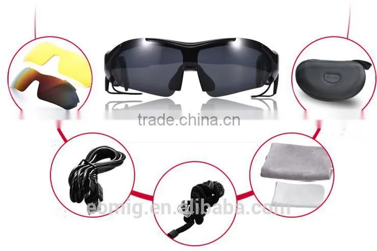 AOEOM 10M Transmission Distance Sunglasses With Bluetooth Stereo Headset