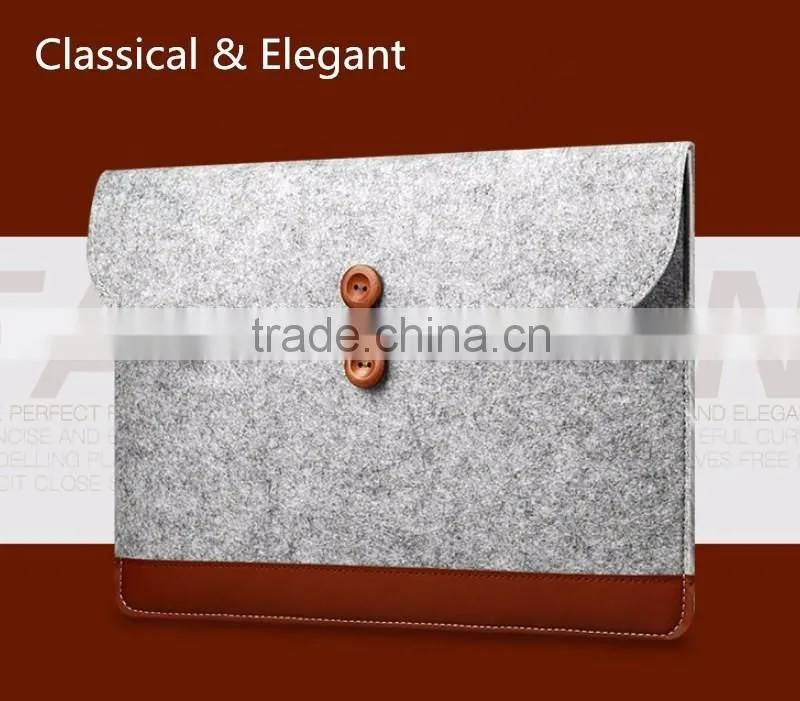 Hot Laptop Carrying Bag Sleeve Case For MacBook, Carrying felt bag for macbook