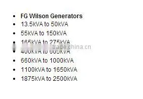 P22-6 16kw/20kva Silent Diesel generator FG wilson(404D-22G)