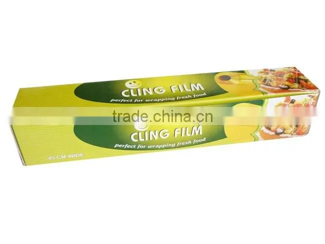 keep food fresh plastic wrap / pvc cling film for food grade / soft food wrapping