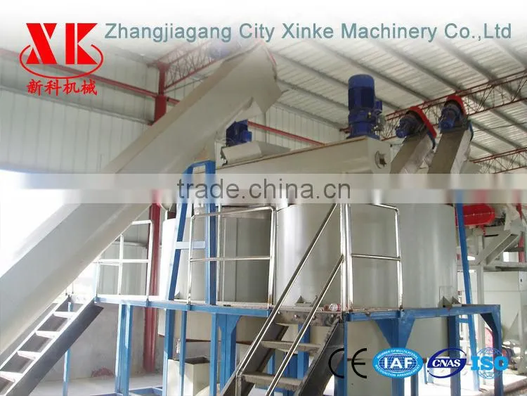 pet bottle flakes recycling machinery