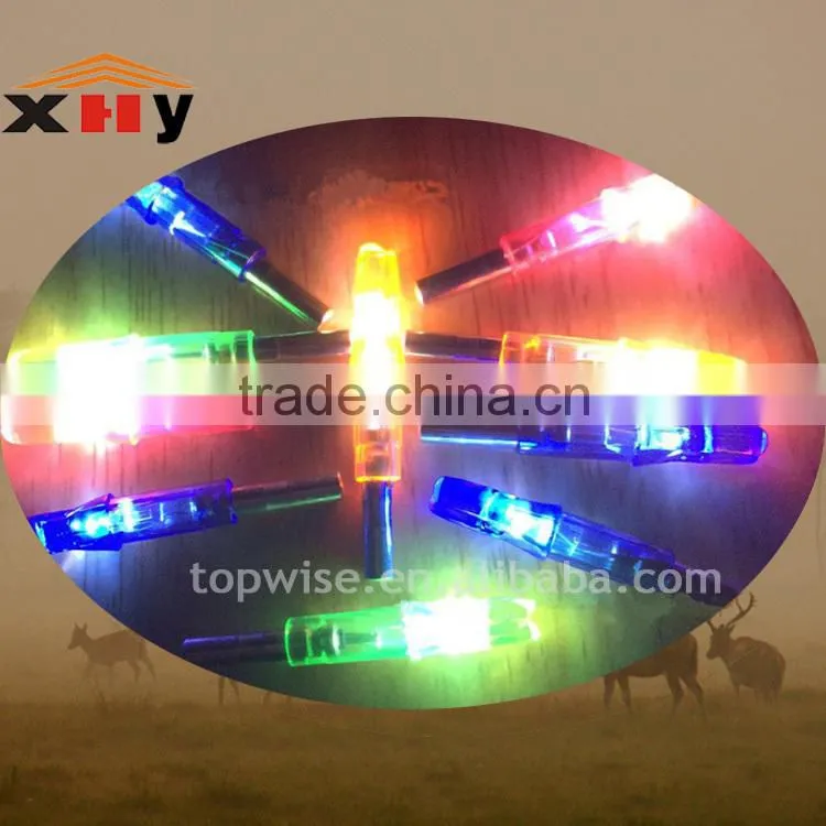 Archery- LED Lighted Arrow Nock 6.2-6.3mm Bowstring Activated on-off switch