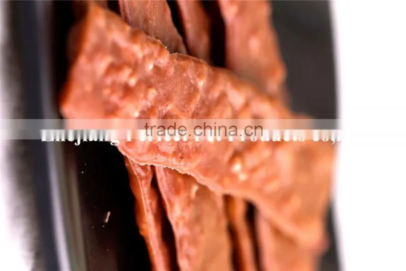 koi food (dog treat nutritional beef strip)