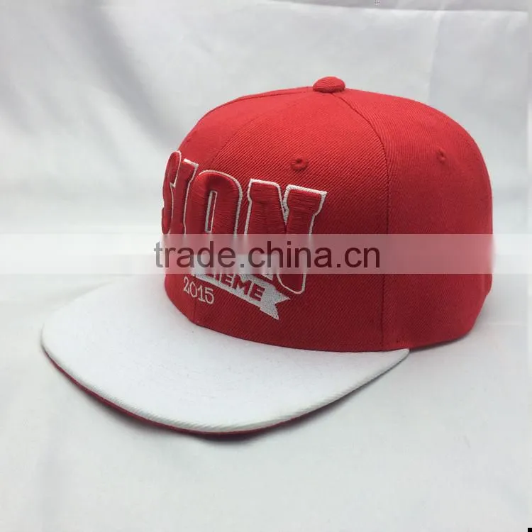 custom design your own logo 100%acrylic SION words snapback hats wholesale