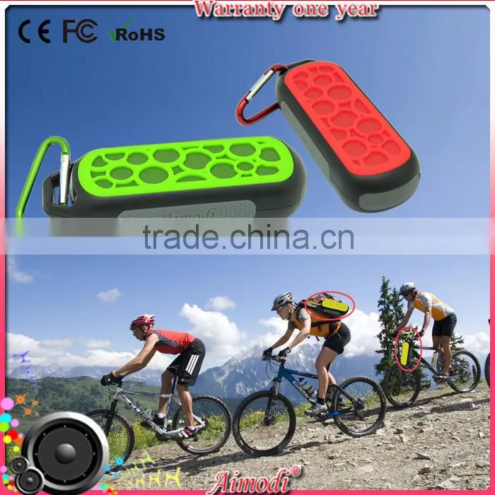 2016 new design protable waterproof bluetooth speaker with bluetooth speaker with hang