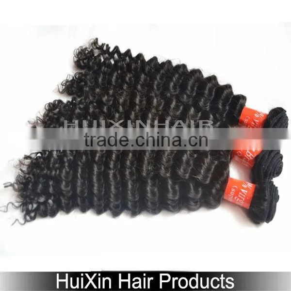 5A virgin brazilian human hair deep wave hair weft accept paypal