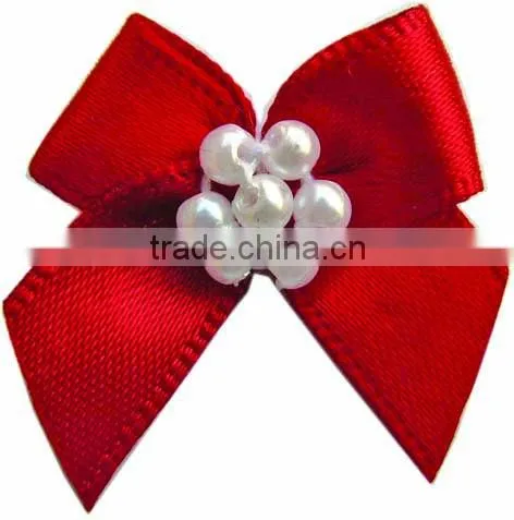 China factory supply Green grosgrain ribbon bows for perfume decor or formal dress