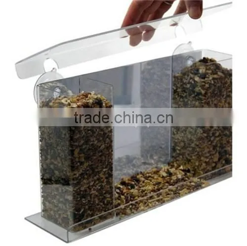wholesale acrylic simple bird feeders