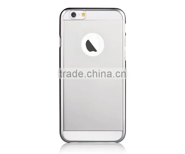 Free Sample Mobile Phone Mirror Electroplating Back Cover Anti-scratch Hard PC Protective Case for iPhone 6/6s Plus