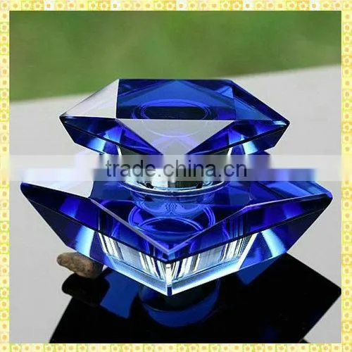 Handcrafted Purple Crystal Perfume Bottles For Wedding Decoration