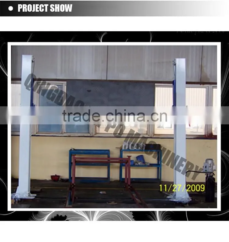 electric unlock two column vehicle lift equipment