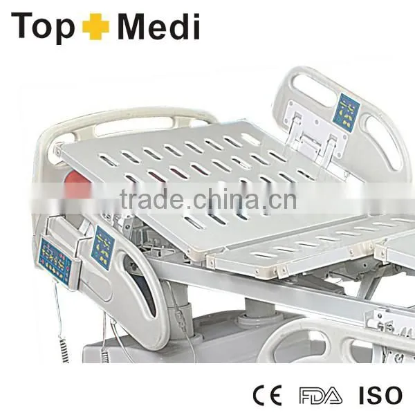 High end medical ABS powder coating steel frame seven function electric hospital bed
