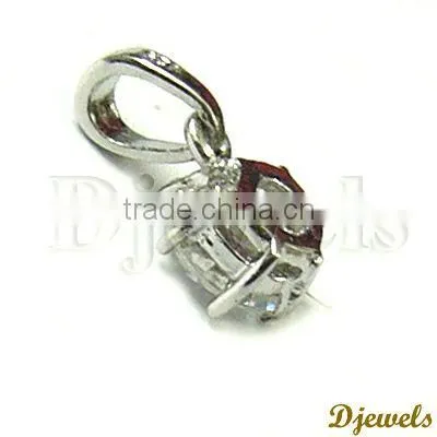 White Gold Diamond Pendant, Ladies Pendant, Diamond Jewelry