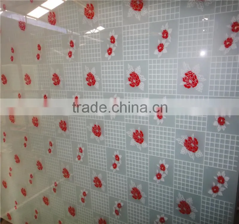colorful design silkscreen printed glass for windows