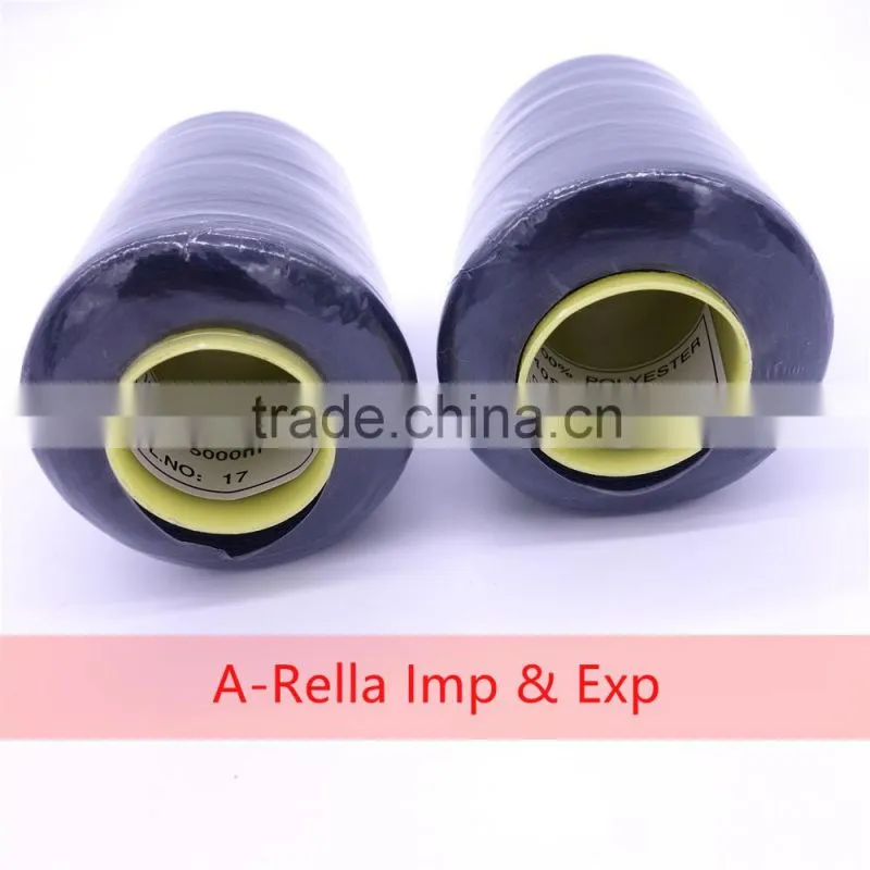 spun polyester sewing thread 5000m/cone dyed 40s/2