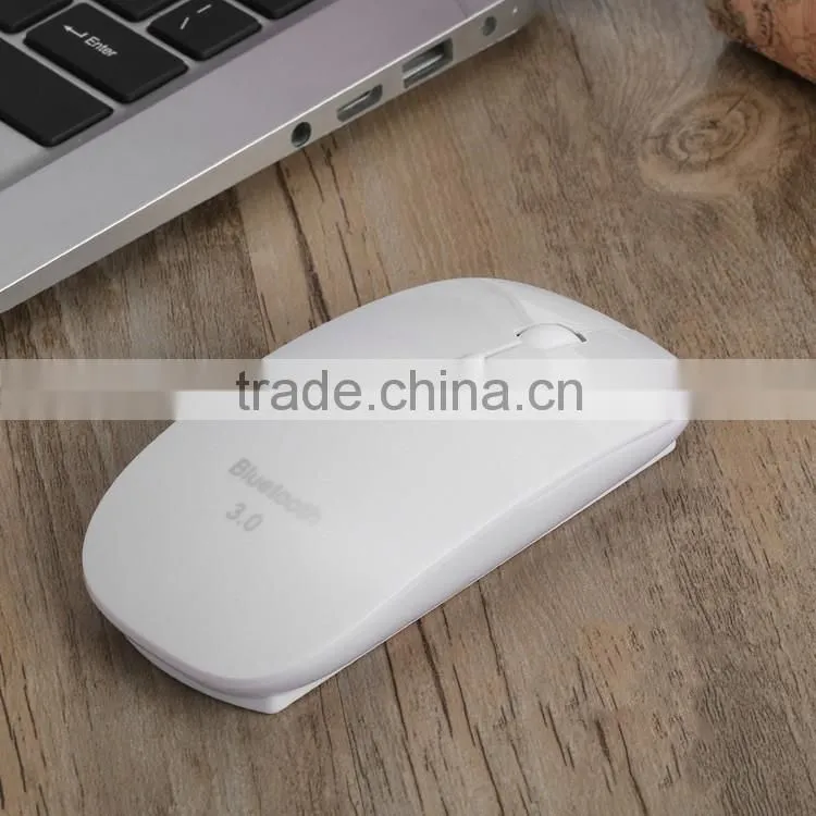 Ultra Slim Designer Rechargeable AA Battery Bluetooth 3.0 Wireless Mouse 1000 1200 1600 DPI CE ROHS FCC Certificate