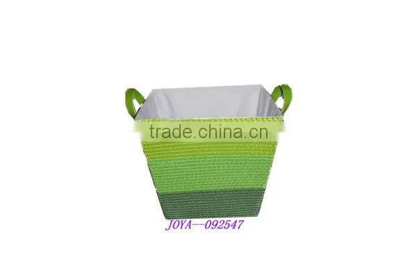 straw basket with handles