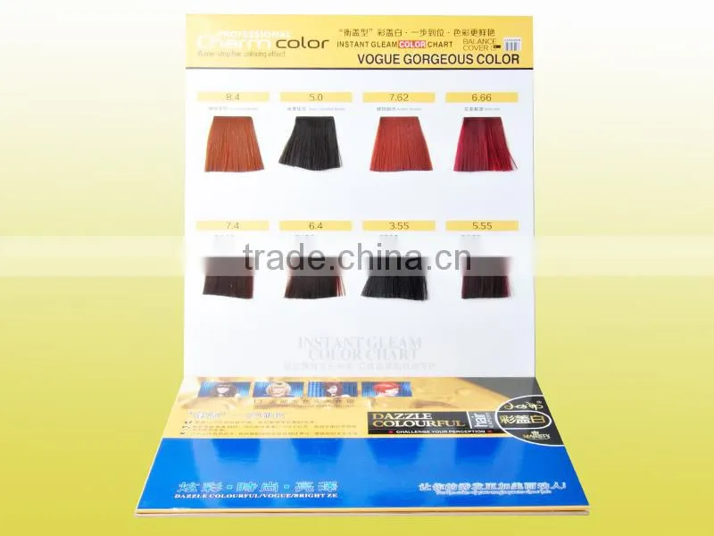 2016 Hot Sales Hair Dye Products Durable Refrence Coloring Design Book,Hair Color Chart With ISO For Salon Use