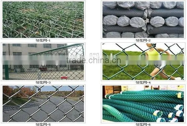 hot sale galvanized or pvc coated chain link rhombus wire mesh fence