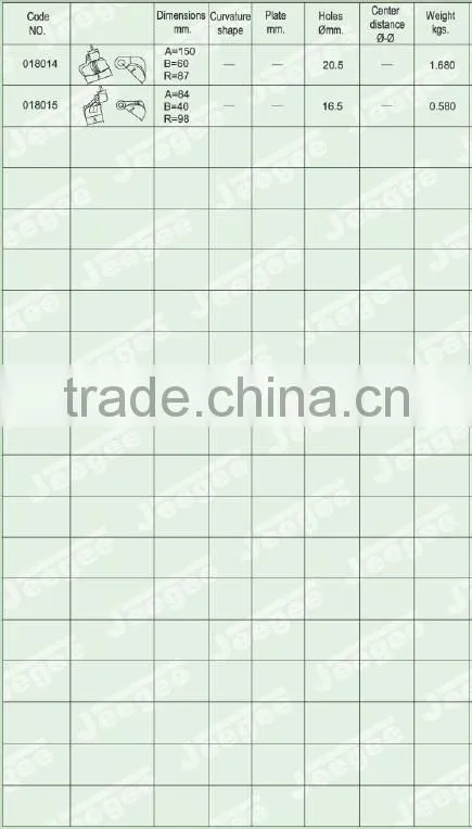 2016 hot sale boron steel coated flail mower blade and hammer and ring