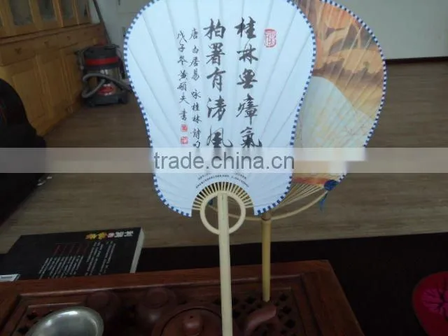 Promotional high quality bamboo hand fan