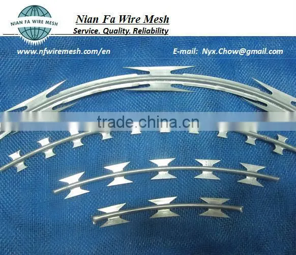 Low Price and High Quality Concertina Razor Barbed Wire (Guangzhou Manufacturer)