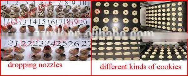 Cookie dropping biscuits making machine