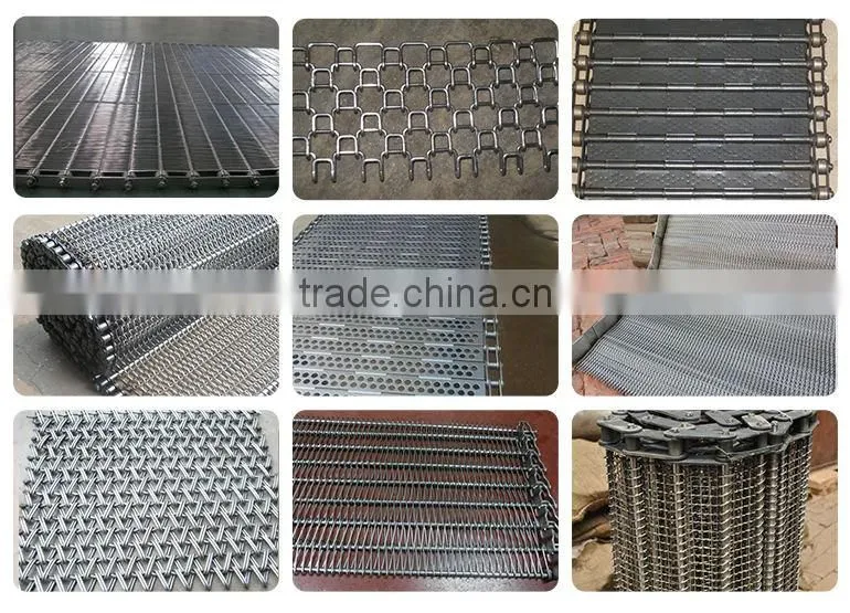 SGS Approvaled Different Open Mesh Size 304 Stainless Steel Metal Mesh Conveyor Belt