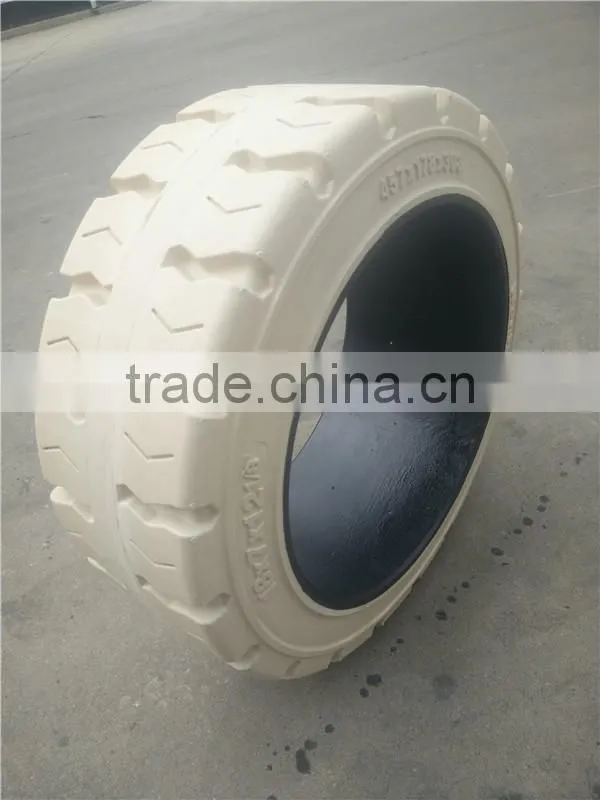 China Good Quality 12x4 1/2 x8 Press-on Solid Tyre 12x4 1/2 x8 for Hyster E60 trailers