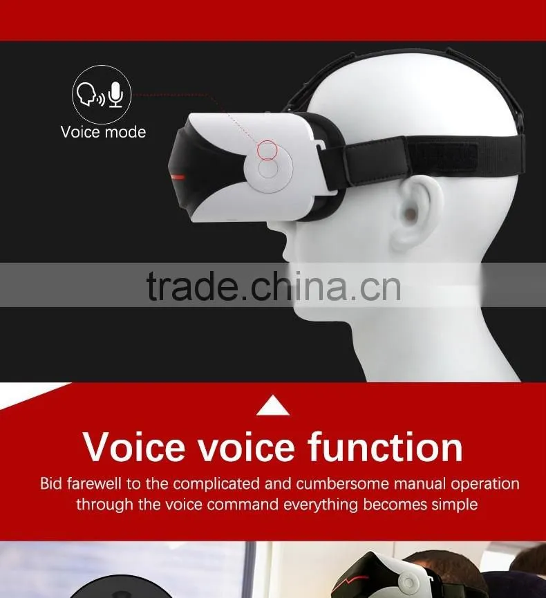 Wholesale VR Box 2.0 Virtual Reality 3D Glasses with Remote Controller & Bluetooth