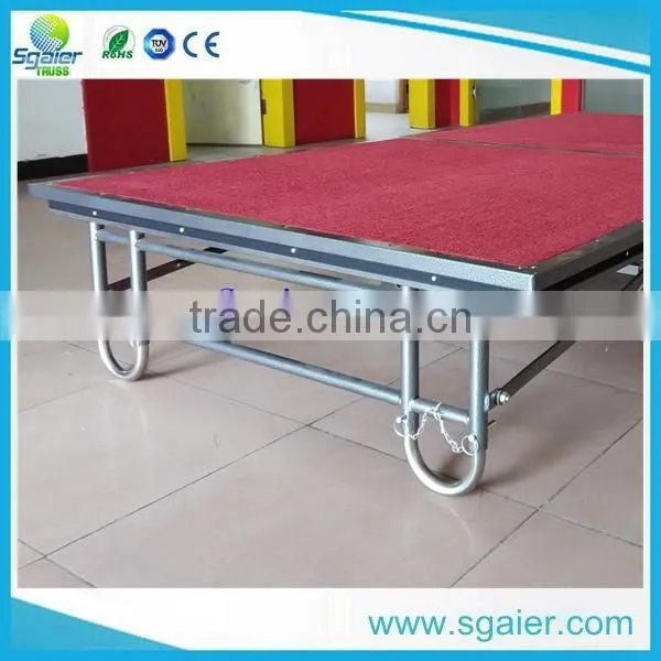 Wholesale Metal folded cheap portable stage with factory price