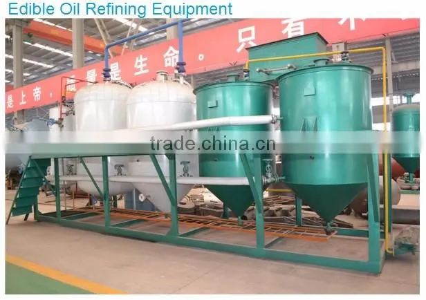 best price 1TPD stainless steel oil refinery machine for crude soybean oil