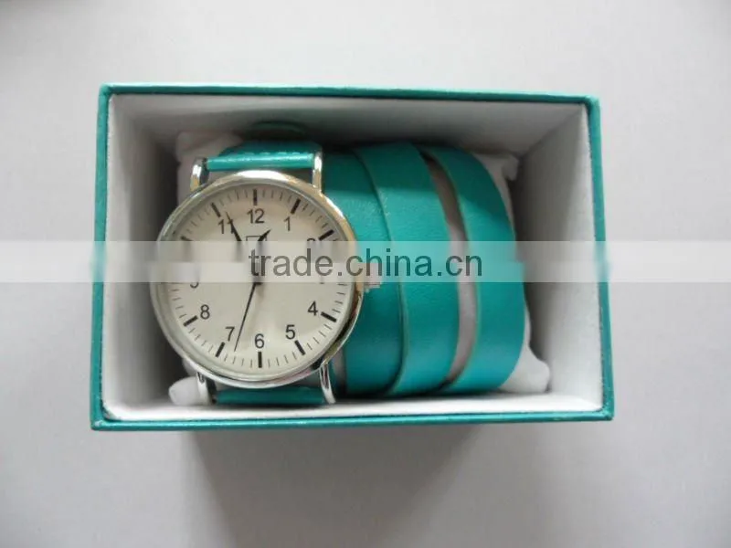 Long leather strap fashion lady wrist watch HOT !!!