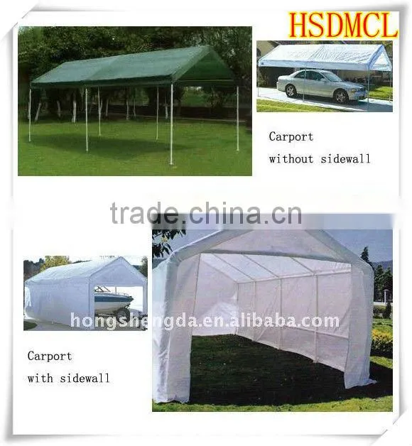 China steel structure carports garages with polycarbonate roof for sale
