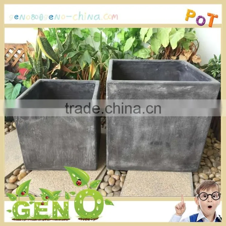 Artistic high-grade garden fiberglass plant pot,Residential neat flower pot